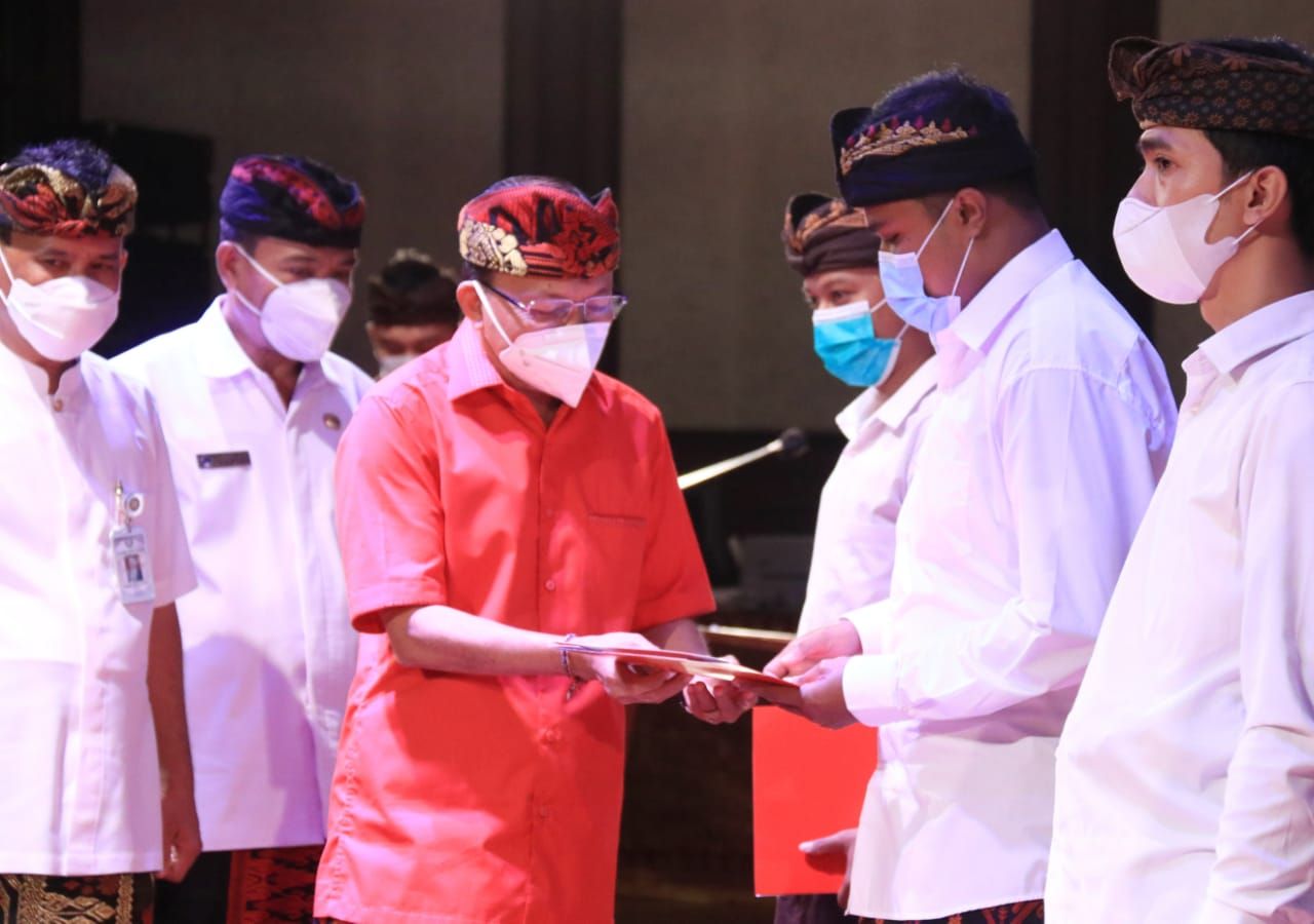 podiumnews.com-Gubernur Koster Ajak CPNS Kerja Tulus dan Lurus untuk Bali 